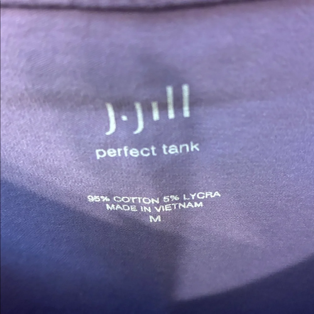 NWOT J. Jill Viola and Burgundy Scoop Neck Perfect Tanks - Picture 4 of 7